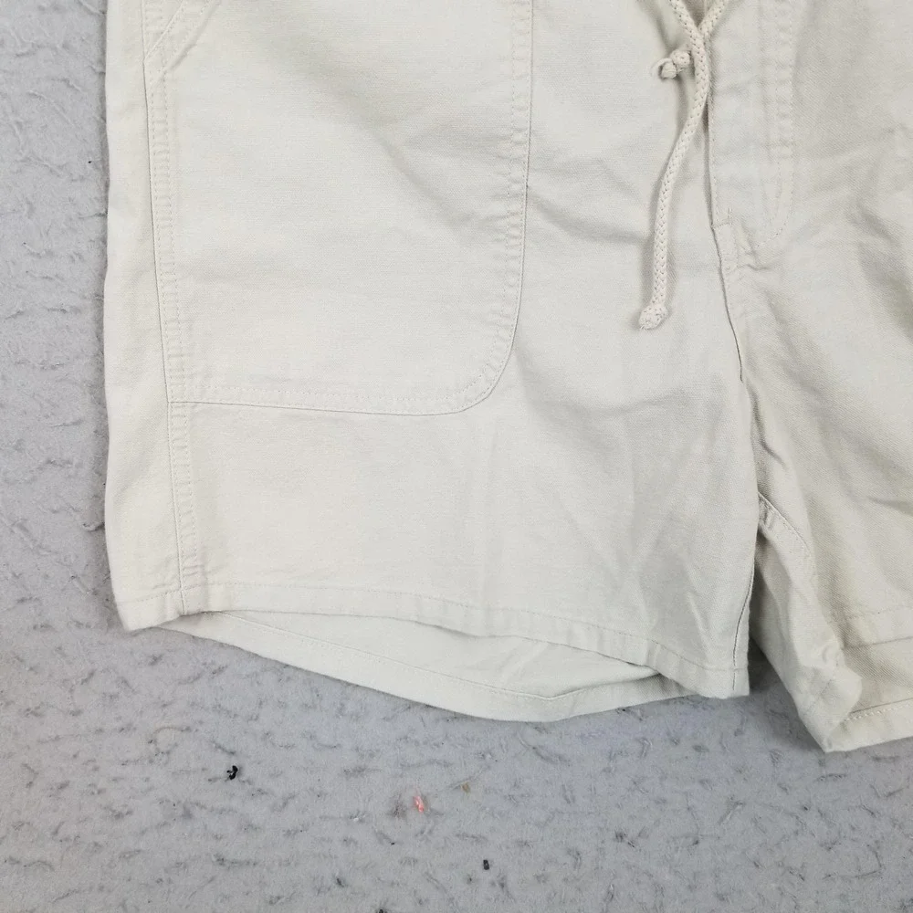 Weekender Shorts Mens 40 Beige Chino Cotton Elastic Waist 6 Inseam Casual Travel